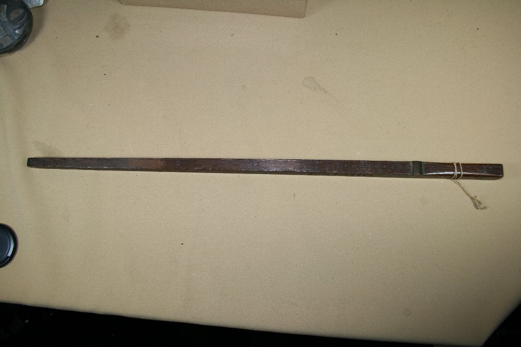 Antieke halve meter ellemaat J.W. Krug Dordrecht, Ophalen of Verzenden