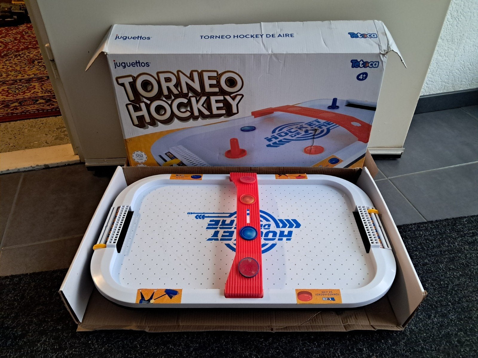 air hockey spel functioneerd goed, Ophalen