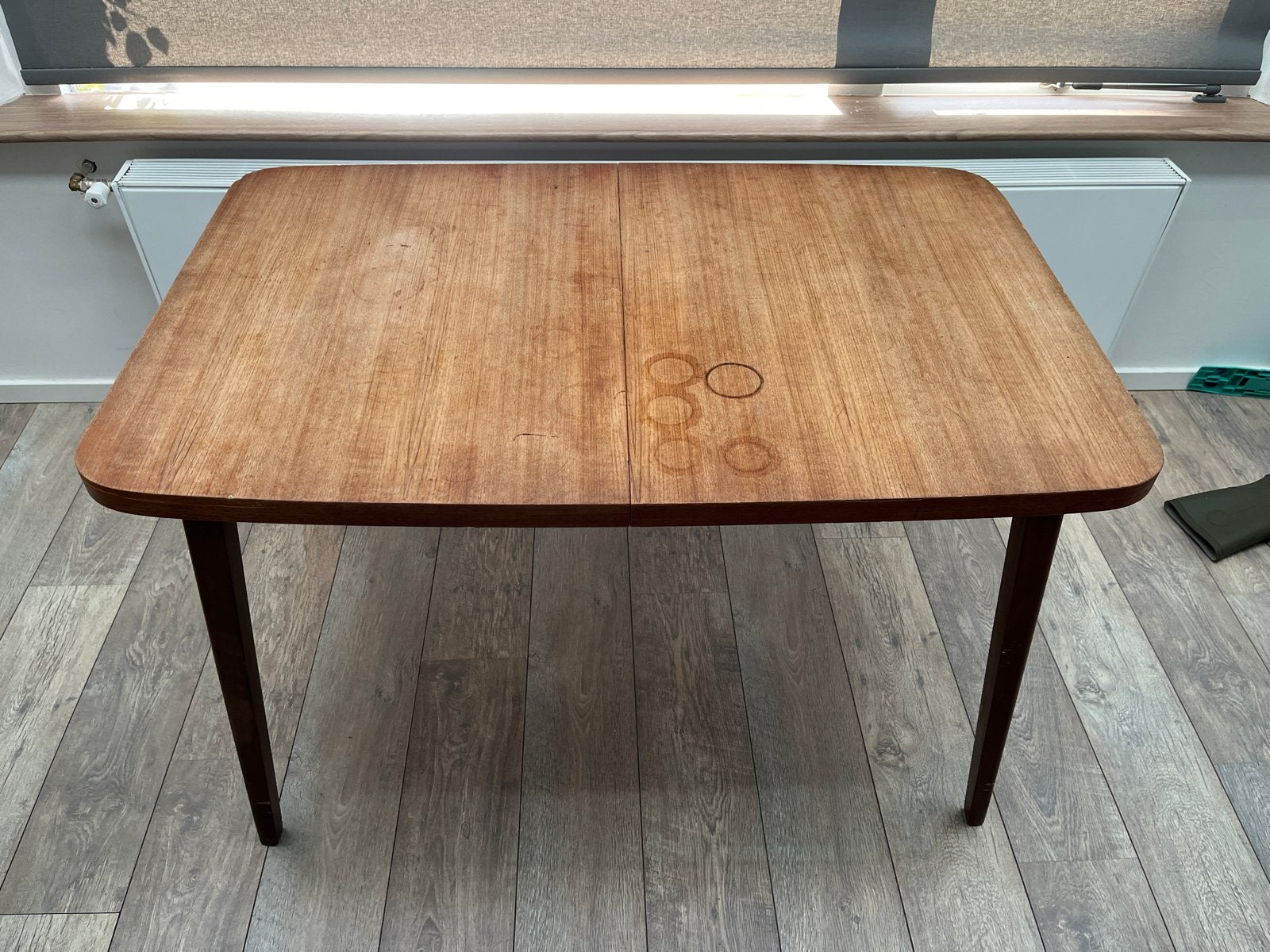 Vintage Uitschuifbare Teakhouten Eettafel - Vintage Design, Antiek en Kunst, Ophalen