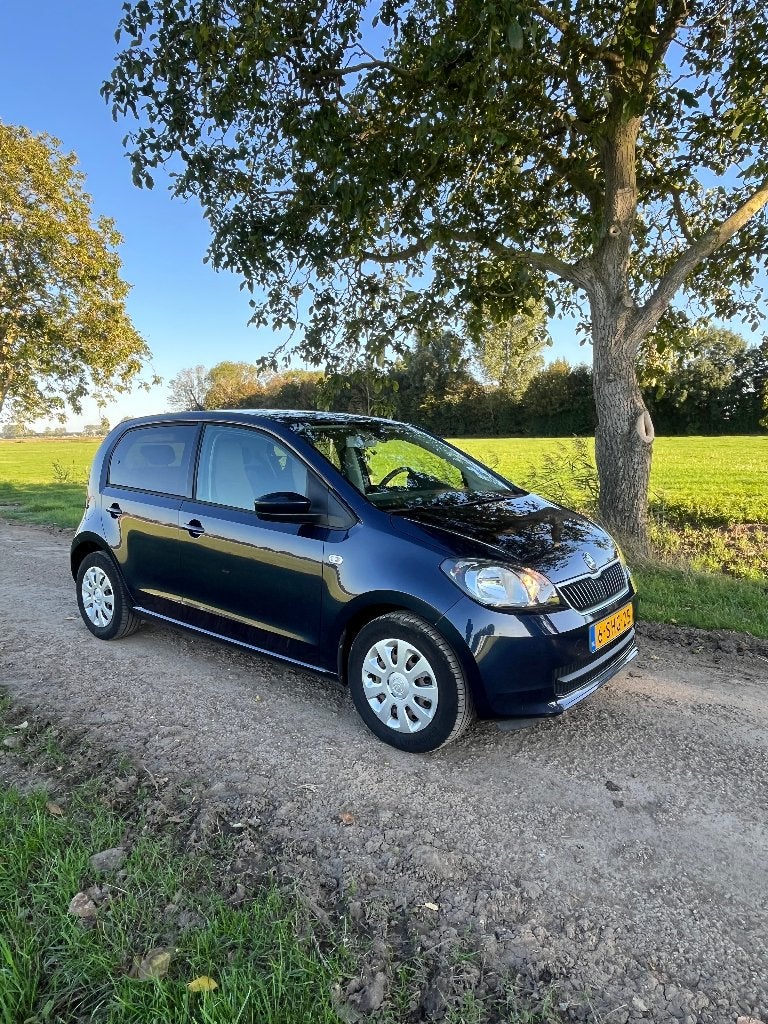 Skoda Citigo 5 Deurs, Airco, Donkerblauw, Auto's, Voorwielaandrijving, Stof, 840 kg, Origineel Nederlands