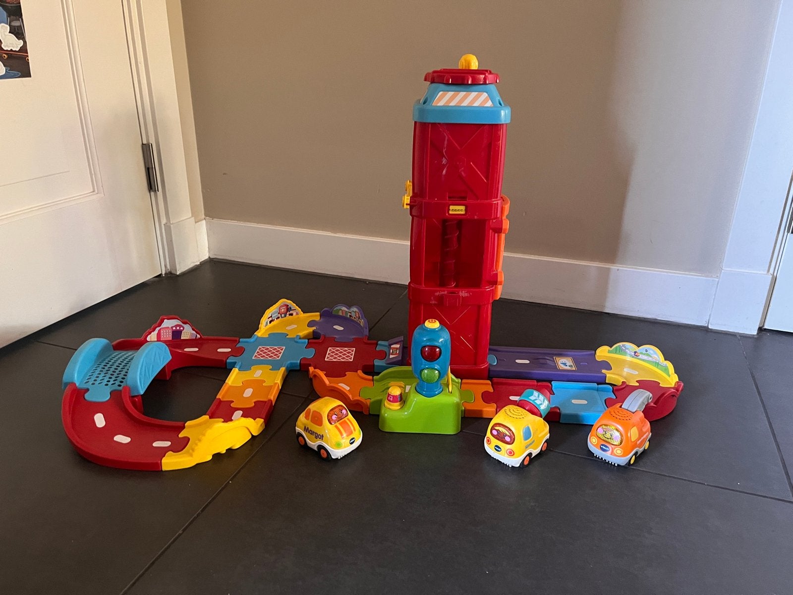 VTech Toet Toet Auto's lift, baan en brugdelen, Ophalen of Verzenden, Gebruikt