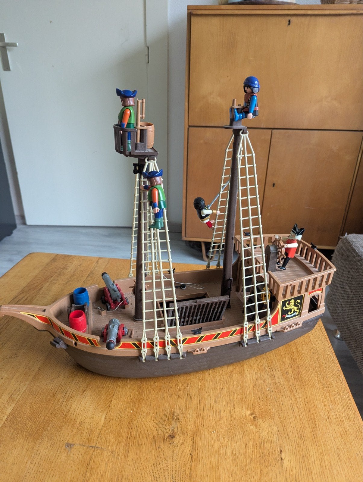 ​Vintage Playmobil Piratenschip 3550 met Piraten Accessoires, Ophalen of Verzenden, Gebruikt, Jongen of Meisje