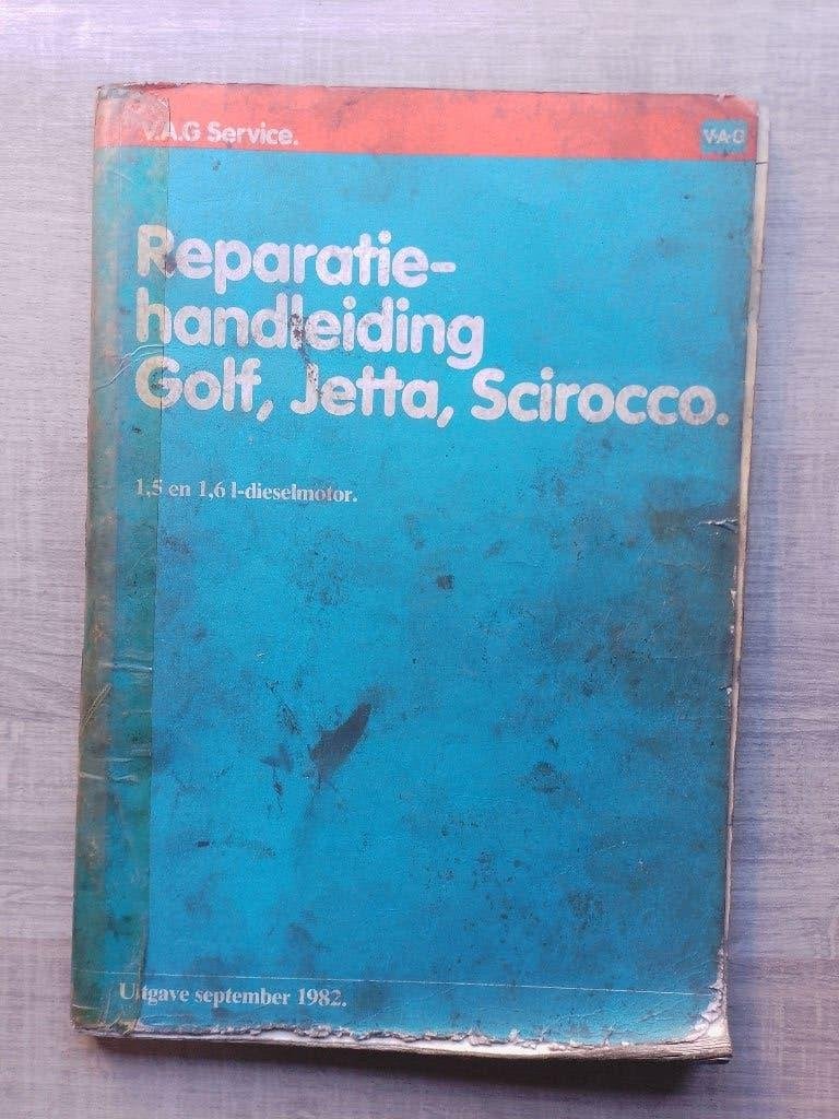 Vw Golf 1 + Caddy dealer werkplaatsboek dieselmotor + Td, Ophalen of Verzenden, Gelezen, Volkswagen