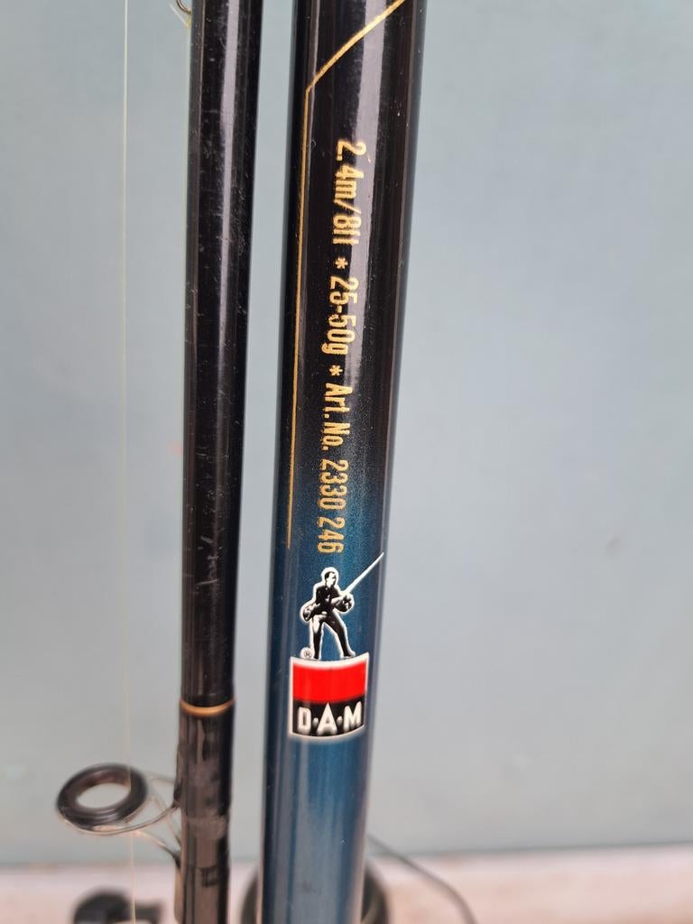 DAM Fighter Aal Werphengel 2.4m/8ft 25-50g, Ophalen, Zo goed als nieuw, Werphengel