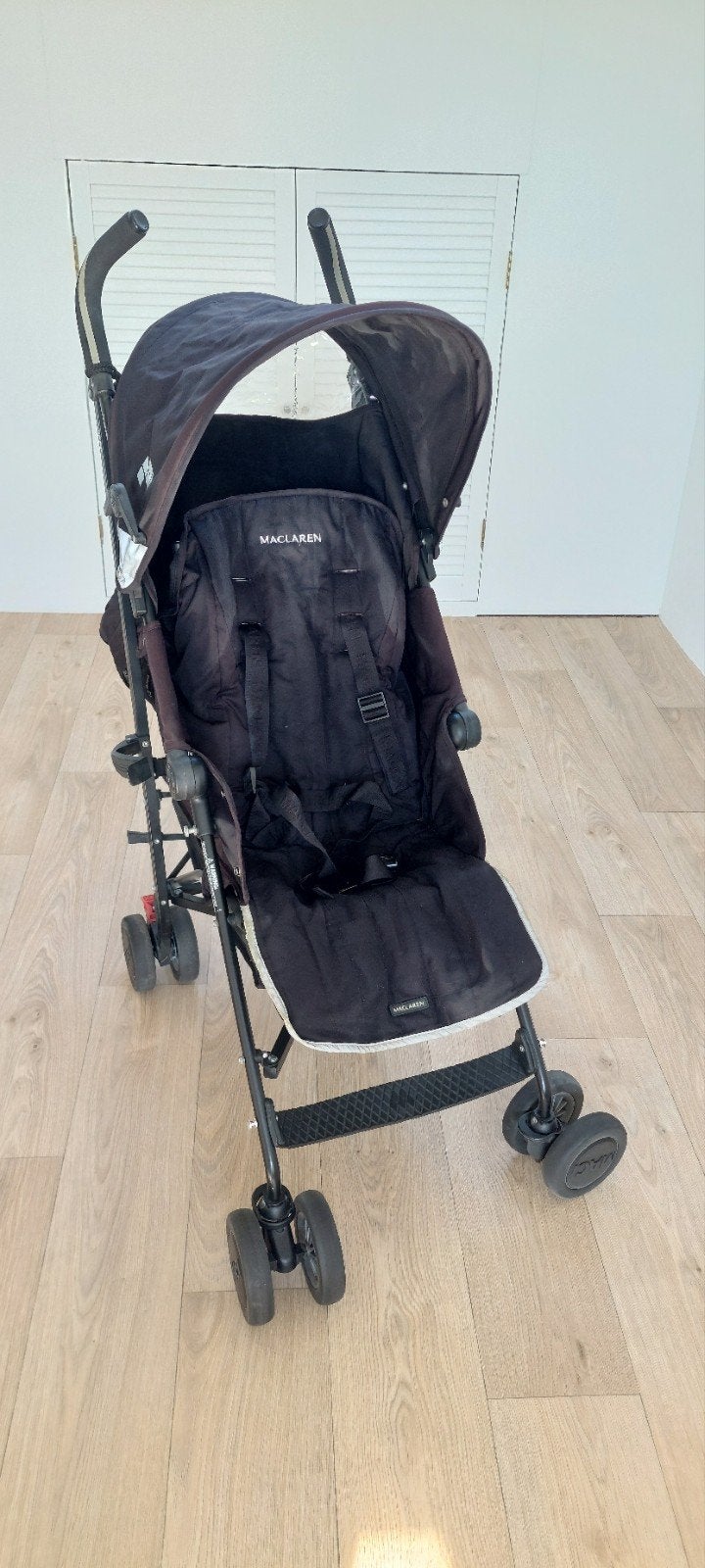 Maclaren buggy zwart, Ophalen of Verzenden, Zo goed als nieuw, Voetenzak