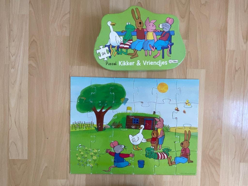 Kikker puzzel, Ophalen of Verzenden, 10 tot 50 stukjes, Gebruikt, 2 tot 4 jaar
