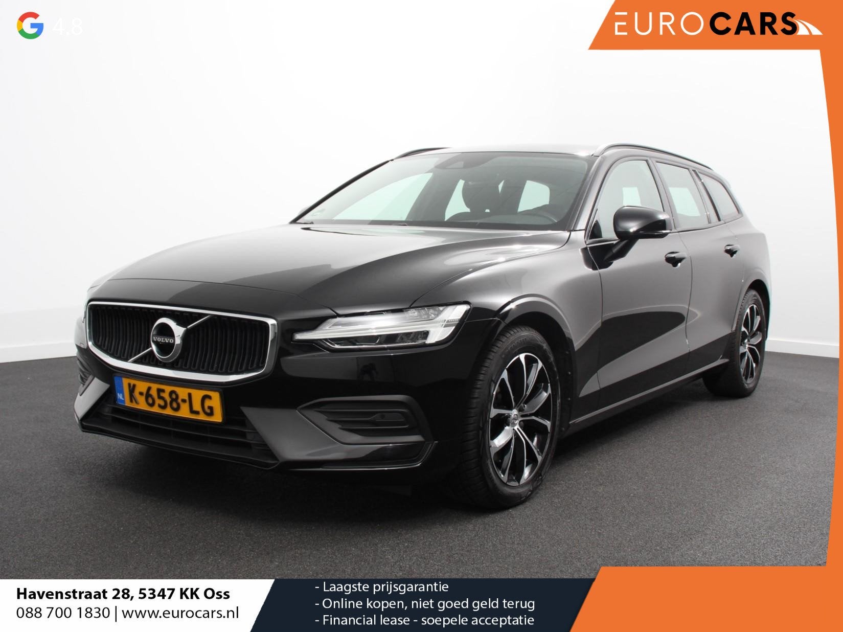 Volvo V60 2.0 B3 Automaat Momentum Navigatie Wegklapbare Tre, Stof, Euro 6, 1969 cc, Zwart