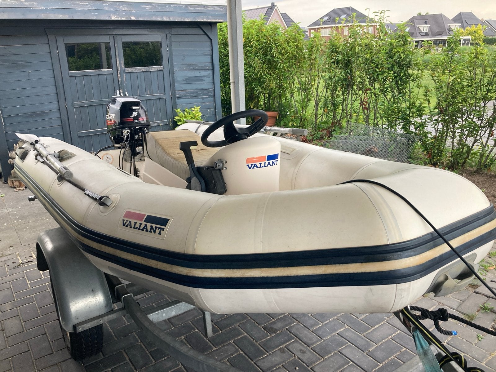 Valiant rib met Mercury 8pk buitenboordmotor, Watersport en Boten, Rubberboten, 8 pk, 3 m, Valiant, Ophalen