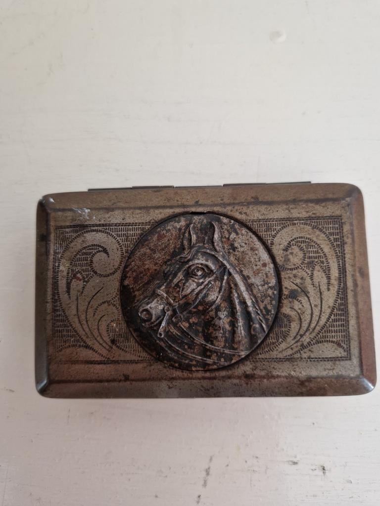 VINTAGE SIGARETTENBLIKJE /SHAG METAAL, Ophalen of Verzenden
