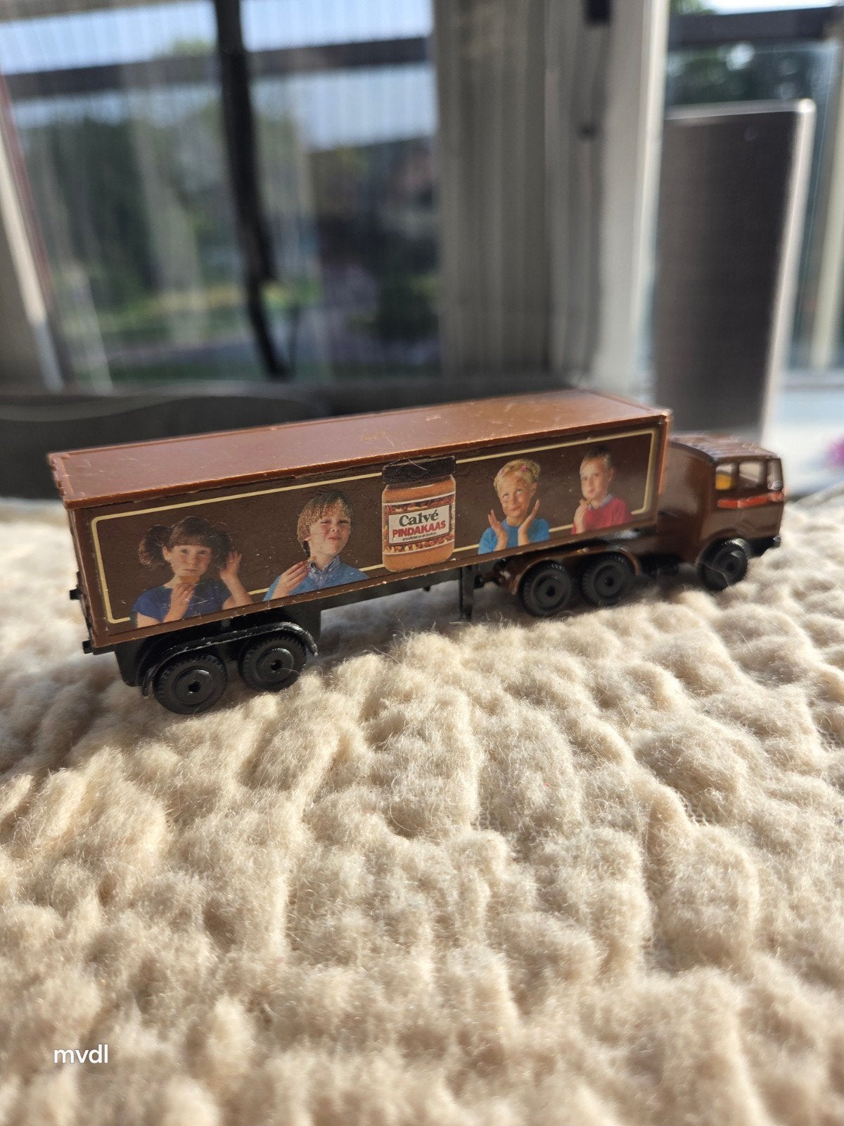 Vintage Efsi Calvé Pindakaas Vrachtwagen Model, Ophalen of Verzenden, Gebruikt, Bus of Vrachtwagen, Efsi