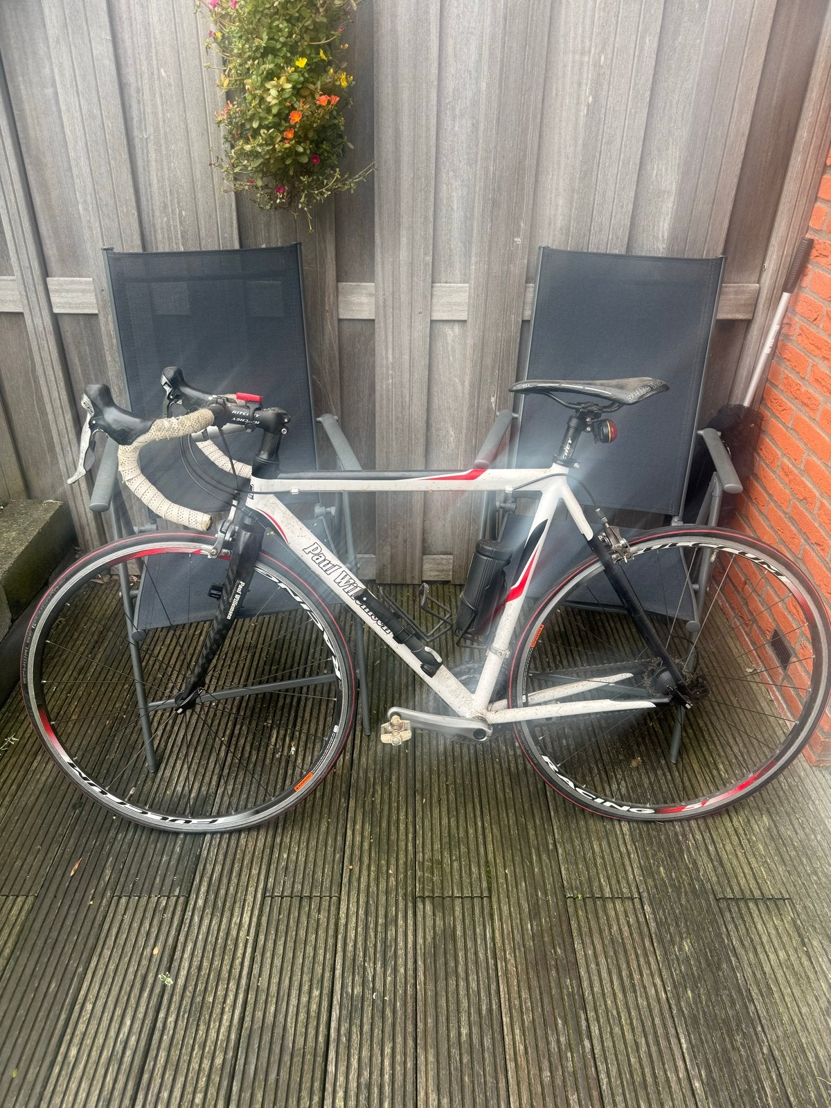 Paul Will racefiets - Wit/Rood/Zwart, 28 inch, Gebruikt, Aluminium, Meer dan 20 versnellingen