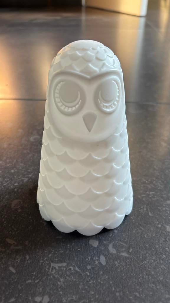 Ikea Uil Nachtlampje - Wit LED Lampje voor Kinderkamer, Kinderen en Baby's, Ophalen of Verzenden, Zo goed als nieuw, Overige typen