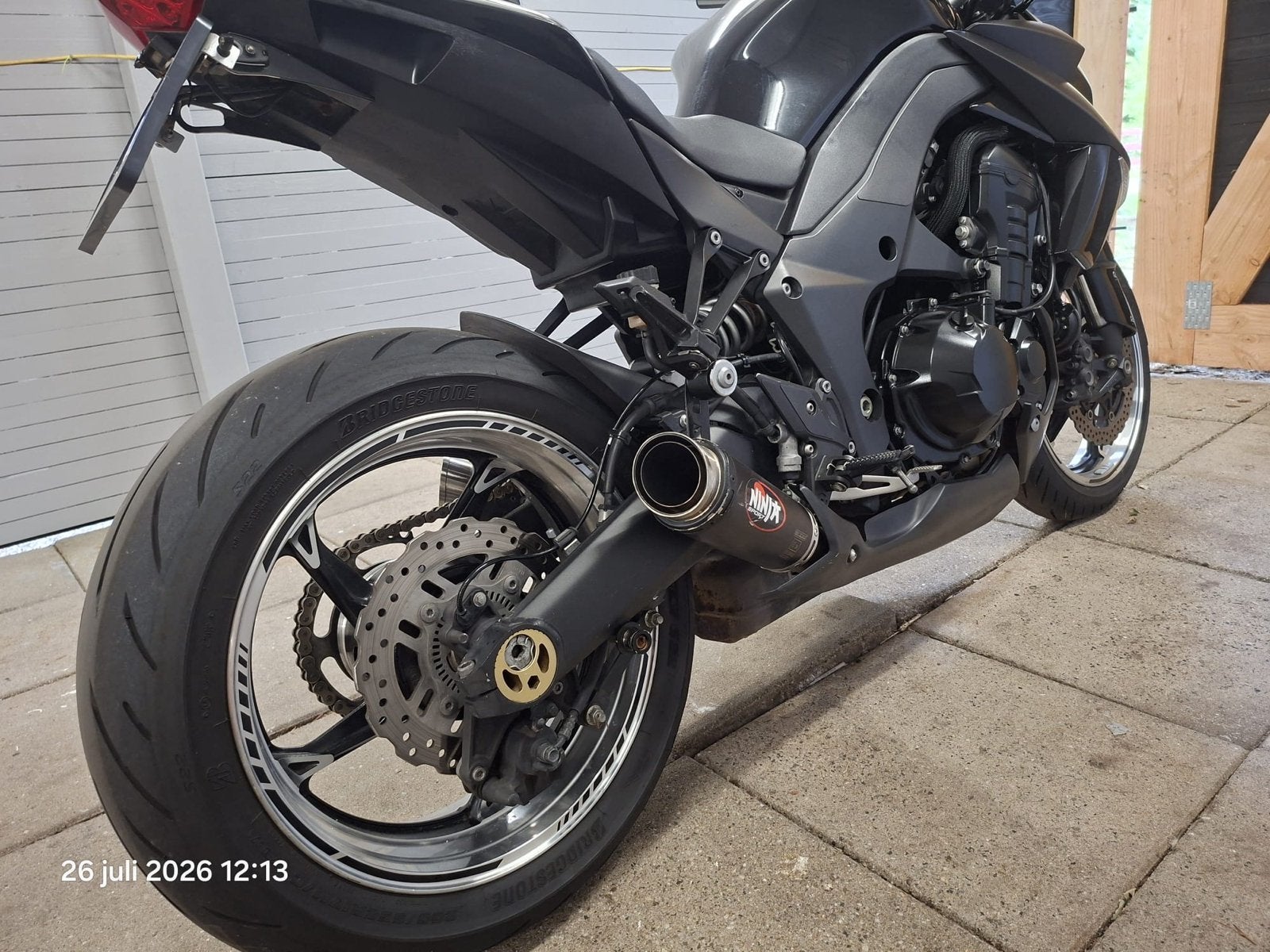 Kawasaki Z1000 2010 Zwart - Krachtige Naked Bike, 4 cilinders, Motorrijbewijs A, Gebruikt, Particulier