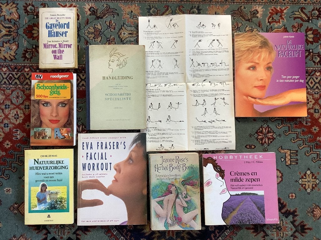 8 boeken natuurlijke huidverzorging gezicht kruiden cremes, Boeken, Gelezen, Niet van toepassing, Diverse auteurs, Ophalen of Verzenden