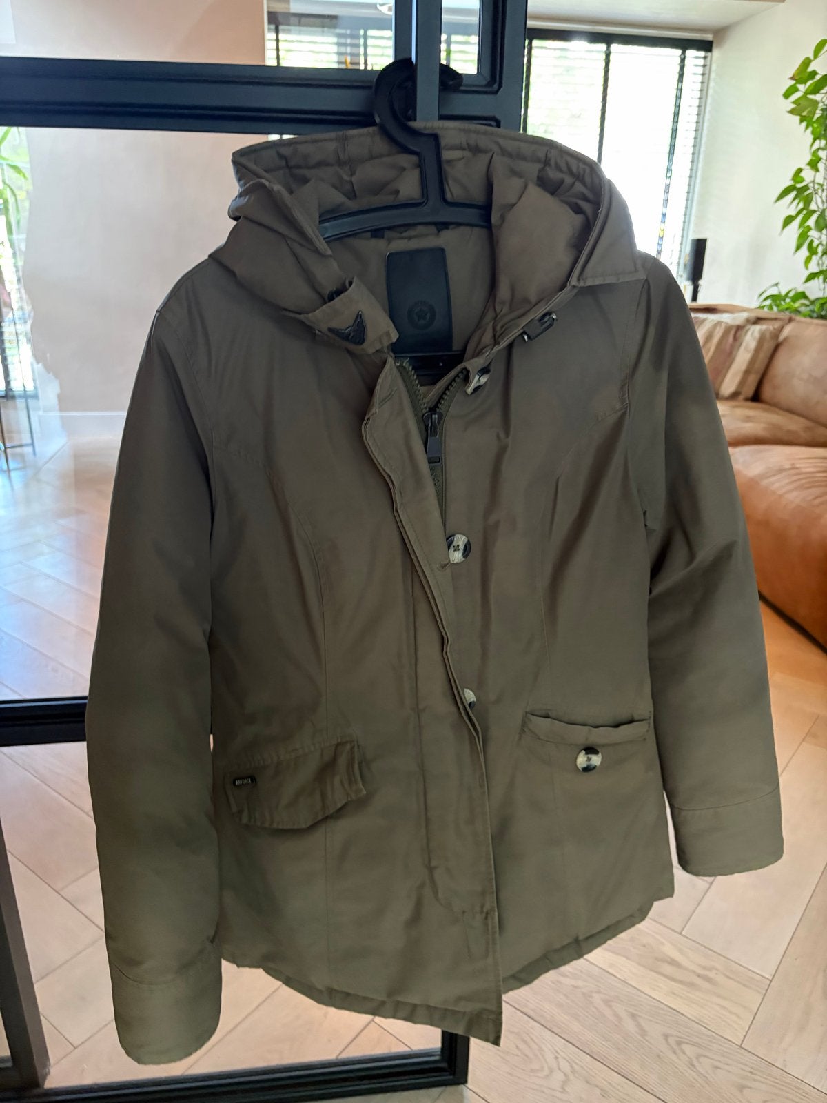 Airforce winterjas dames parka maat M groen, Kleding | Dames, Ophalen of Verzenden, Gedragen, Maat 38/40 (M), Groen