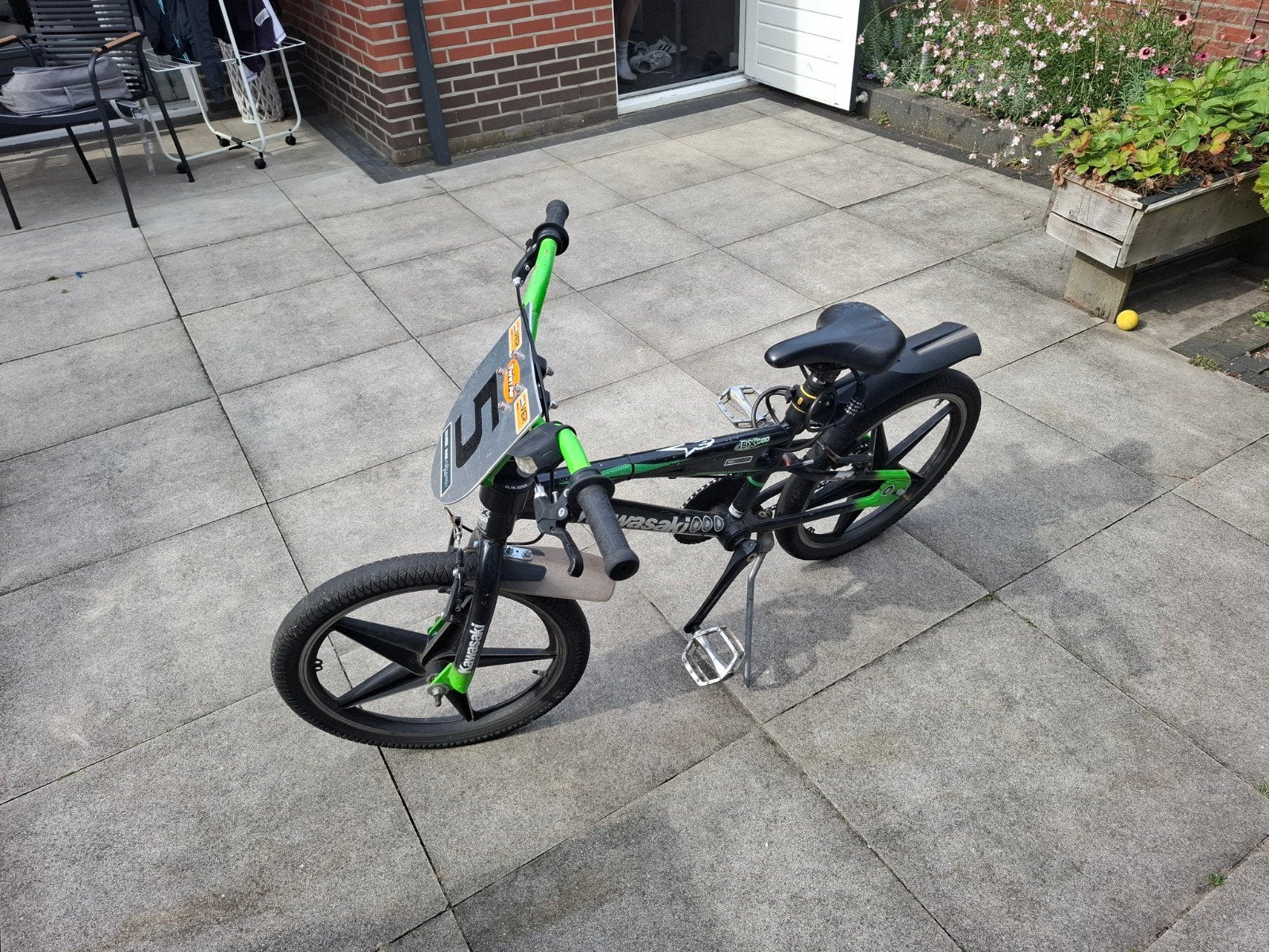 Kawasaki Crossfiets, Fietsen en Brommers, Fietsen | Crossfietsen en BMX, Ophalen, Staal, Velgrem, V-brakes