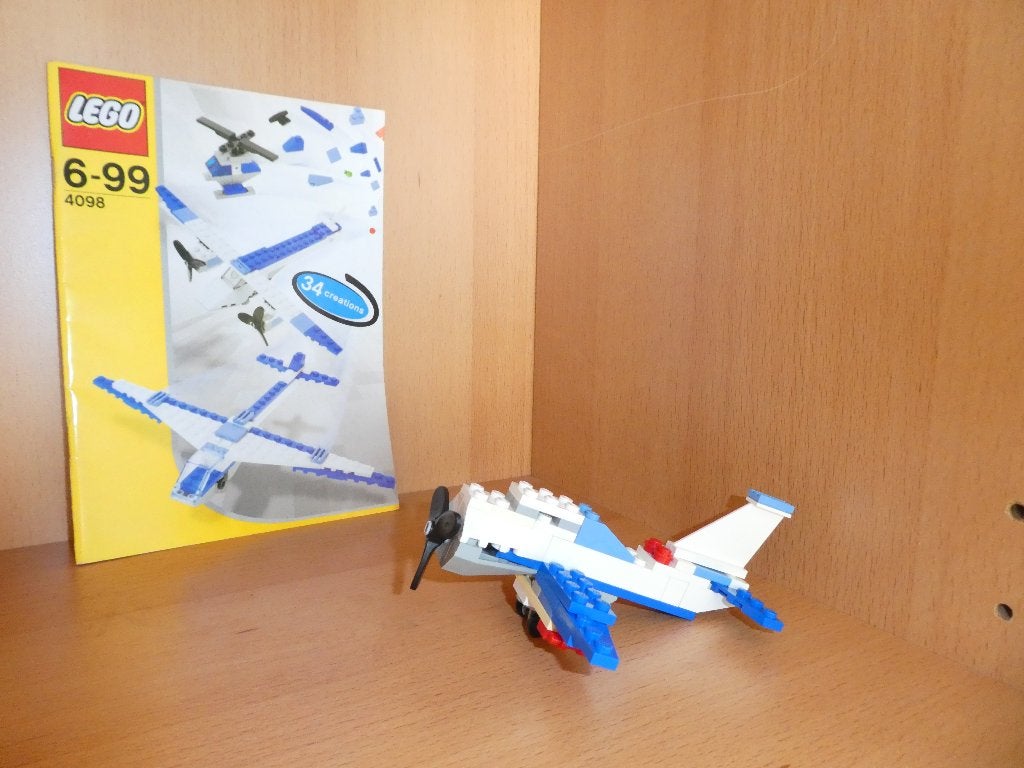 lego set luchthaven heli vliegtuigen  4098, Ophalen of Verzenden, Zo goed als nieuw, Inclusief instructies, Lego