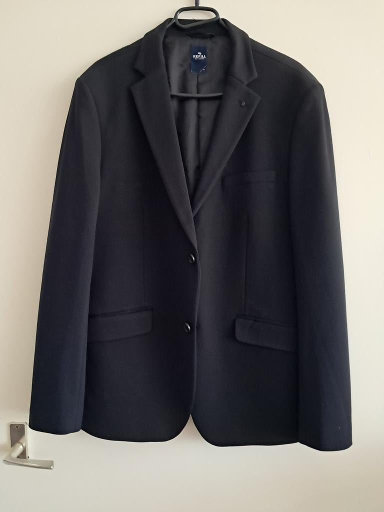 Mooie zwarte colbert van Refill maat L, Ophalen of Verzenden, Zo goed als nieuw, Overige maten, Overige kleuren