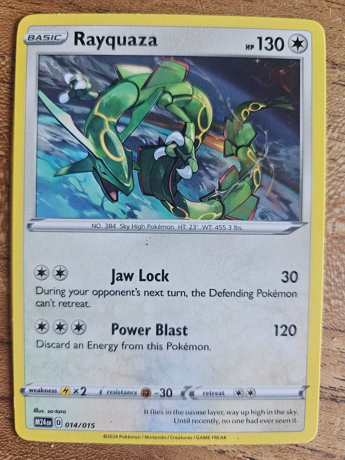 Rayquaza McDonald's Dragon Discovery 2024 pokemon kaart, Ophalen of Verzenden, Zo goed als nieuw