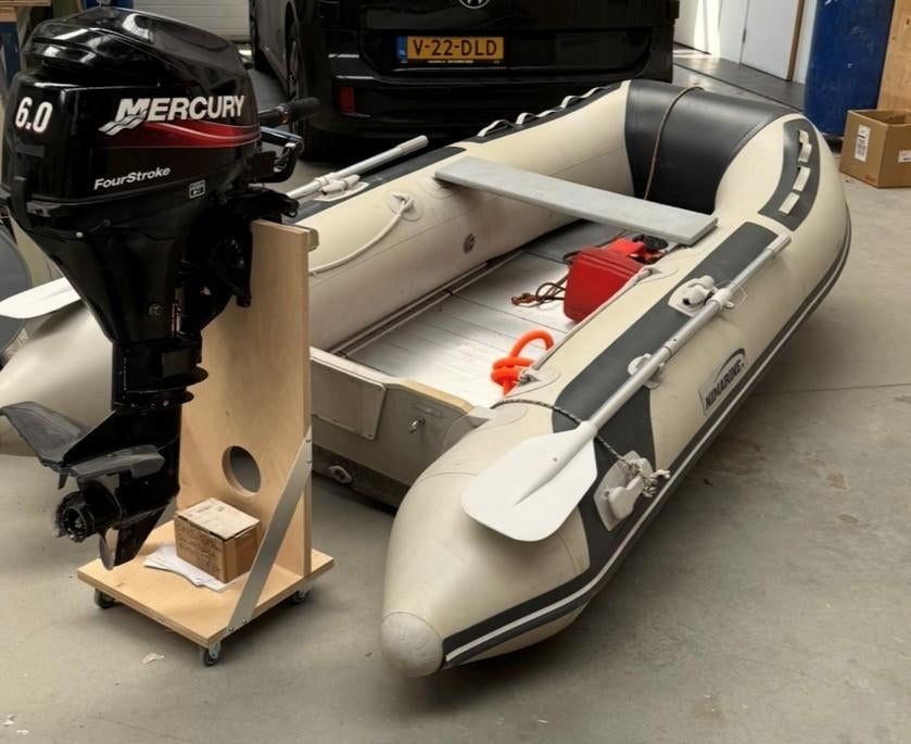 Rubberboot 300x150, Ophalen, Gebruikt, Benzine, Aluminium