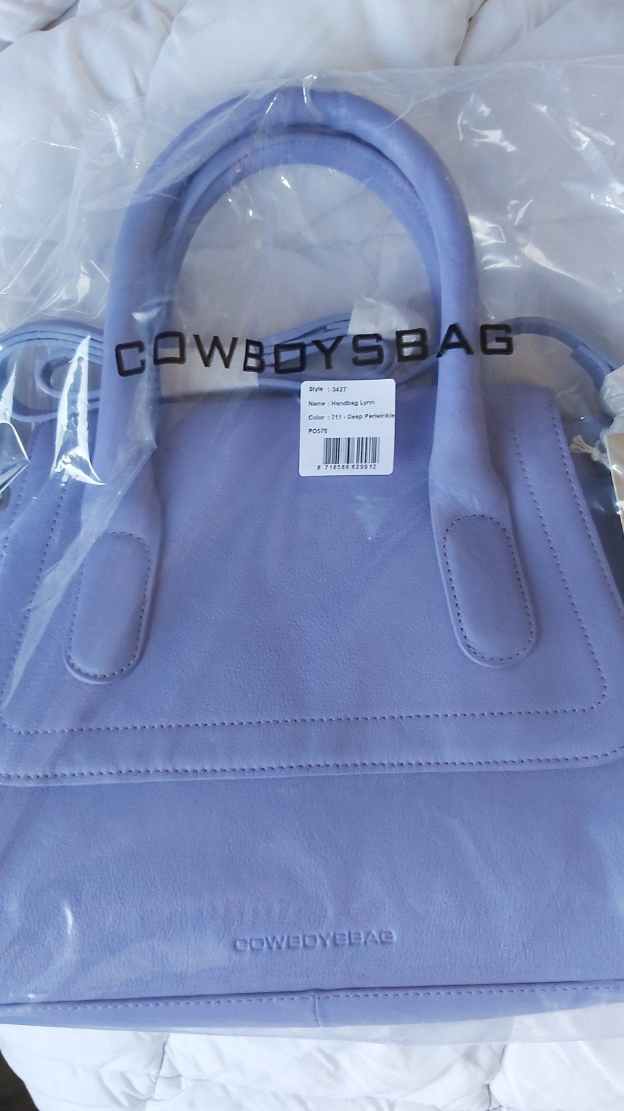 Nieuwe lilakleurige Cowboysbag Lynn by Lizet Greve, Ophalen of Verzenden, Nieuw, Overige kleuren, Handtas