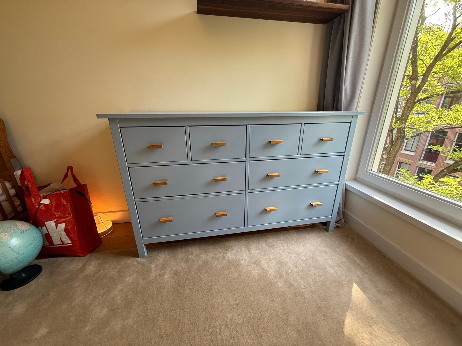 IKEA Hemnes ladekast met 8 lades - 160x96 cm, Ophalen, Gebruikt, 5 laden of meer, 150 tot 200 cm