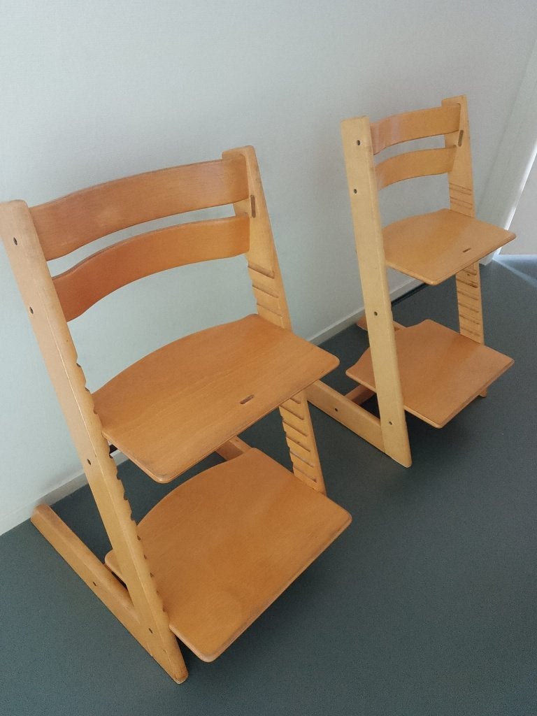 trip trap kinderstoelen oude en nieuwe model, Ophalen, Gebruikt, Meegroeistoel