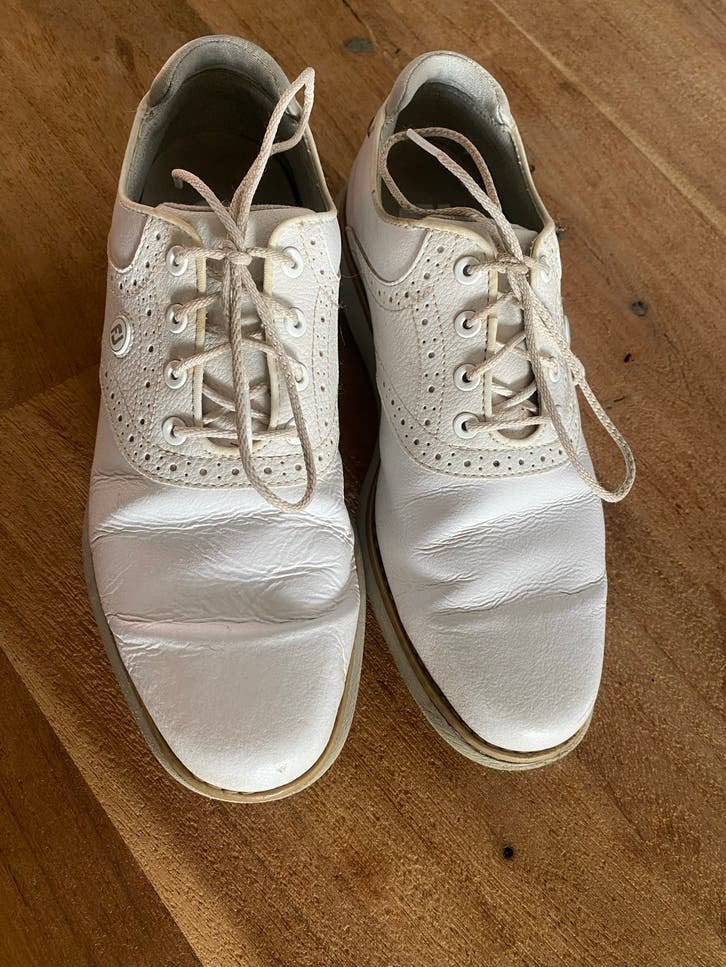 FootJoy Traditions Dames Golfschoenen Wit Leer Maat 39, Ophalen of Verzenden, Gebruikt, Schoenen, Overige merken
