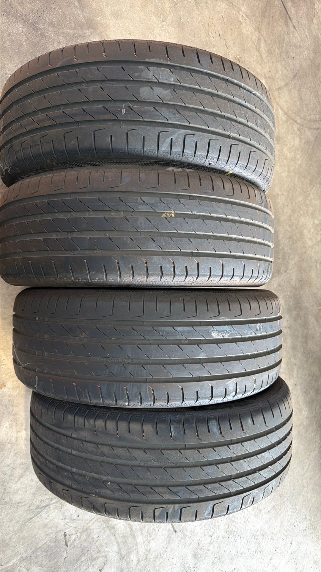 205/45-18 continental sportcontact 7 alle 6 mm, Ophalen, 18 inch, Gebruikt, 205 mm