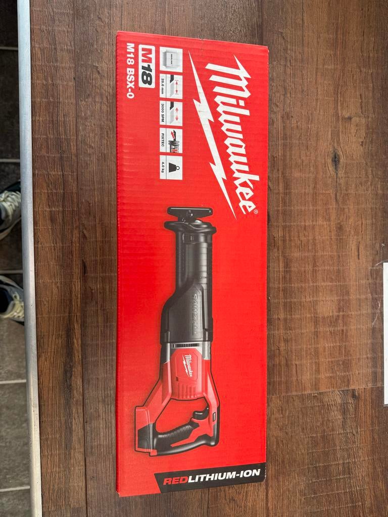 Milwaukee M18 BSX-0 reciprozaag NIEUW in doos, 70 mm of meer, Nieuw, Ophalen of Verzenden, Reciprozaag