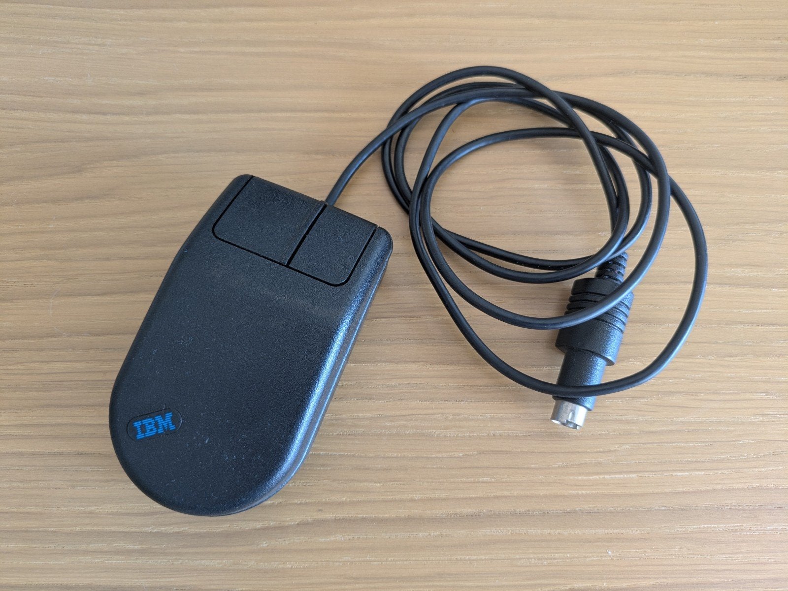 IBM Bedrade Muis - Vintage PS/2 Aansluiting, Muis, Gebruikt, Ophalen of Verzenden, IBM