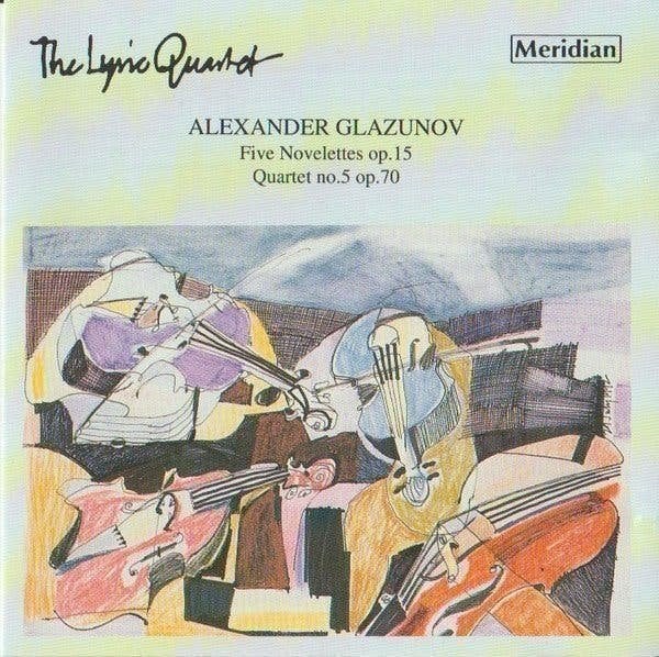 Alexander Glazunov–5 Novelettes Op. 15/Quartet No. 5 Op. 70, Verzenden, Classicisme, Zo goed als nieuw, Kamermuziek