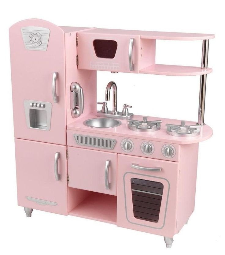 KidKraft Vintage Speelkeuken Roze - Houten Keuken, Ophalen, Gebruikt
