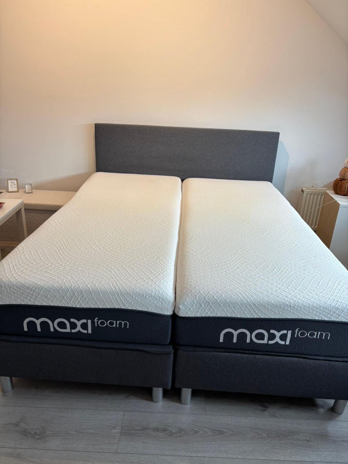 Boxspring 160x200, Huis en Inrichting, Slaapkamer | Boxsprings, Ophalen, Zo goed als nieuw, Tweepersoons, 160 cm