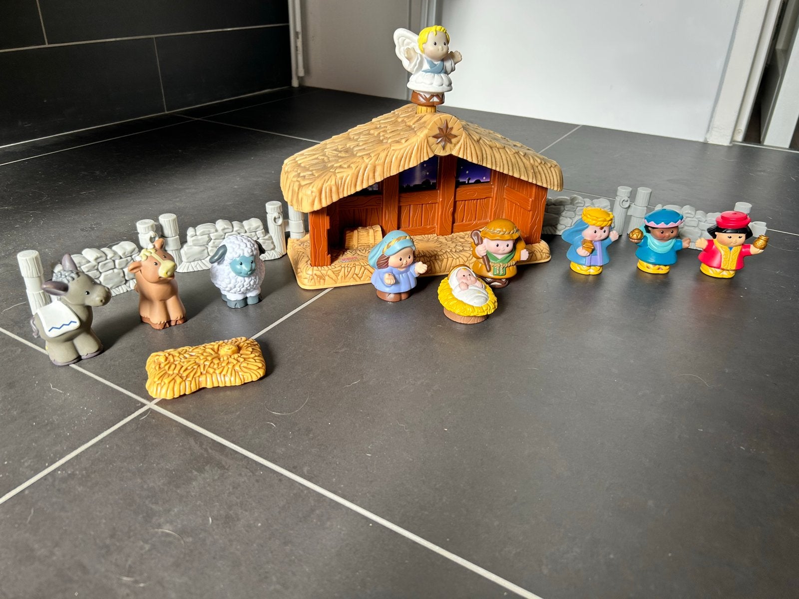 Fisher-Price Little People Kerststal Compleet, Ophalen of Verzenden, Gebruikt, Jongen of Meisje