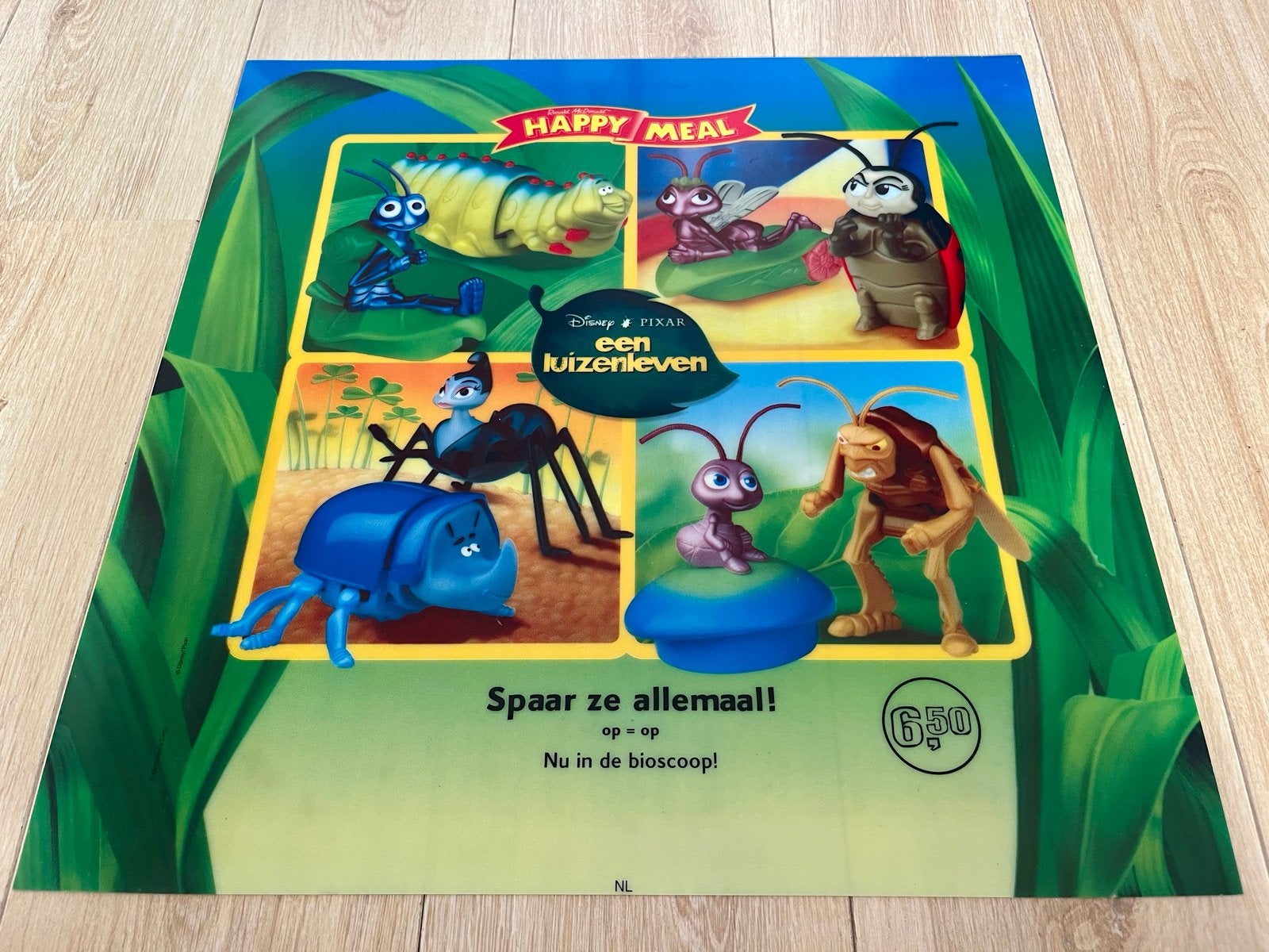 McDonald's translite Een Luizenleven Happy Meal Disney Pixar, Verzamelen, Ophalen of Verzenden, Gebruikt, Insect, Overige typen