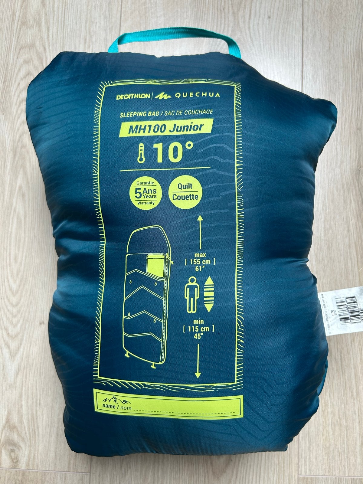 Decathlon Quechua MH100 Junior Slaapzak 115-155cm, Caravans en Kamperen, Ophalen, Gebruikt