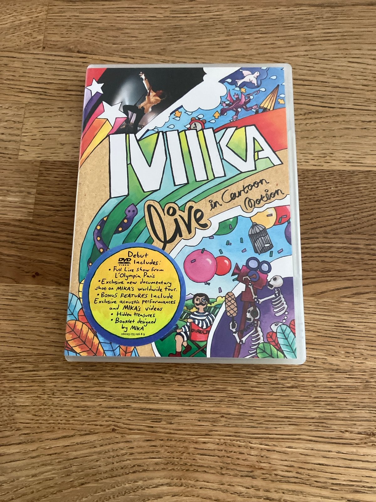 Dvd Mika Live in Cartoon Motion DVD - Concert & Documentaire, Cd's en Dvd's, Dvd's | Muziek en Concerten, Gebruikt, Muziek en Concerten
