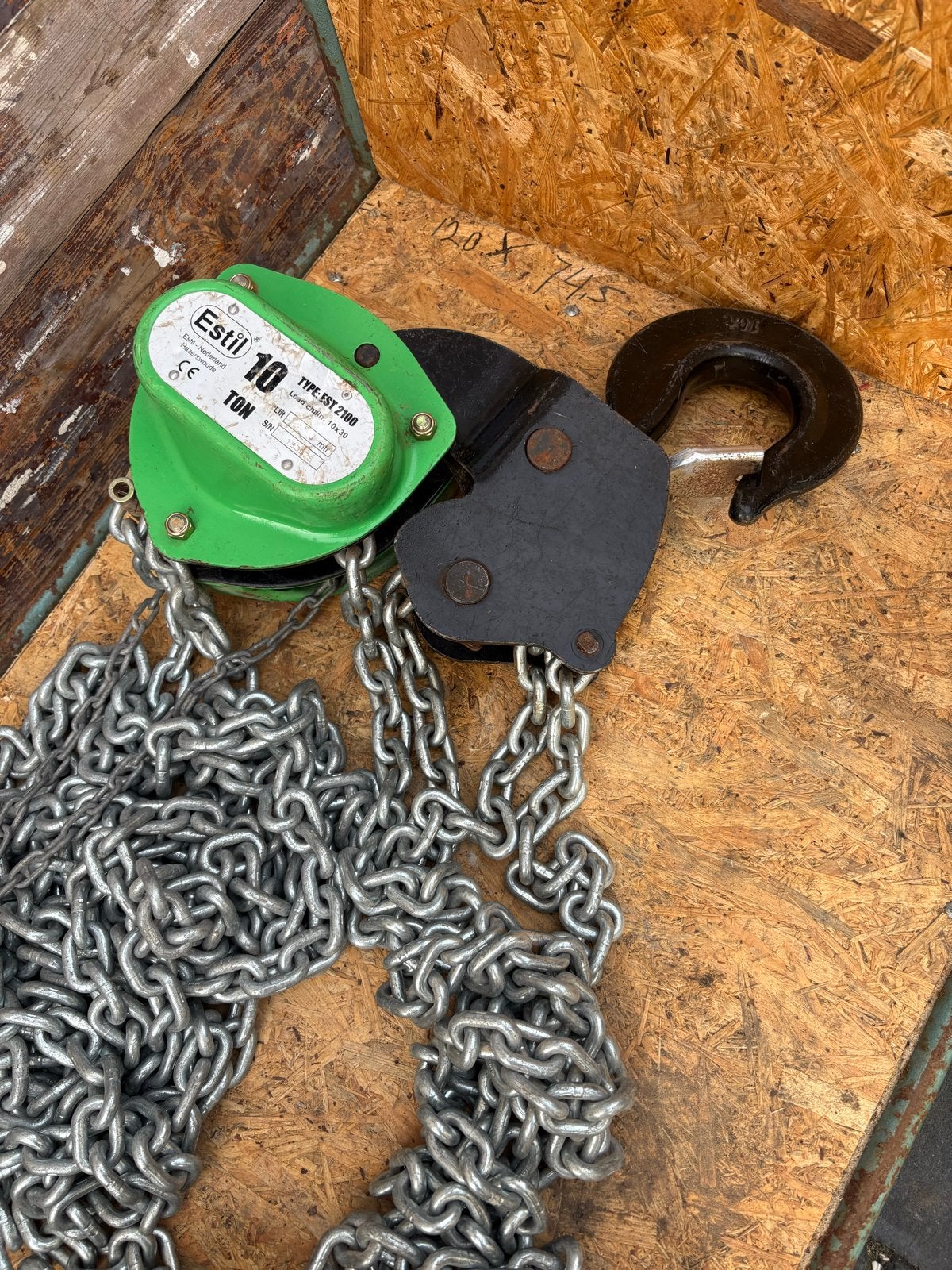 Estil 10 Tons Kettingtakel - Type EST 2100 Nwprijs  € 1750,0, Ophalen of Verzenden, Estil, X, X