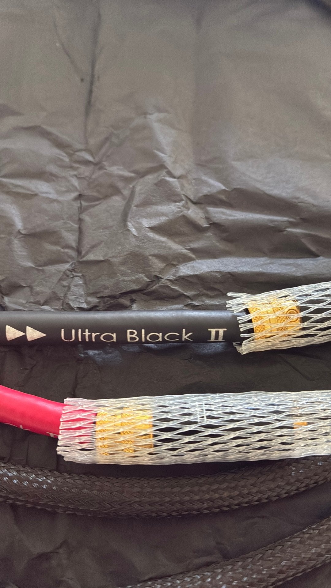 Tellurium Q Ultra Black II 1 meter, Ophalen of Verzenden, Zo goed als nieuw, Minder dan 2 meter, Overige kabels