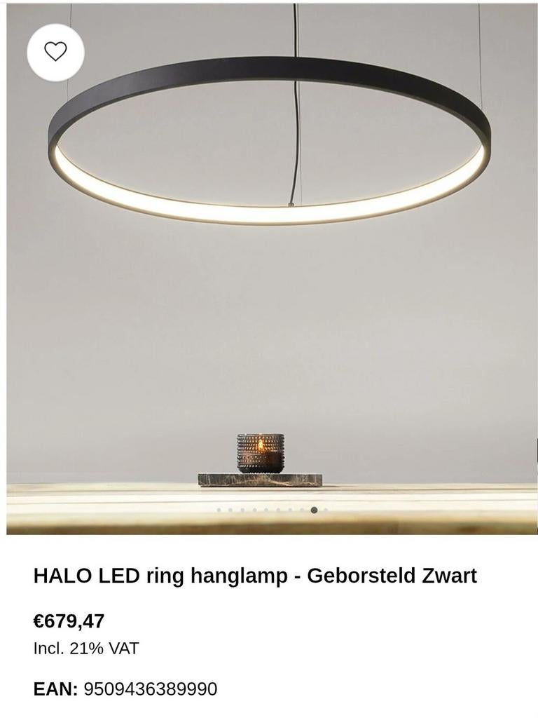 Plafond Ledlamp Halo model, Ophalen of Verzenden, Nieuw