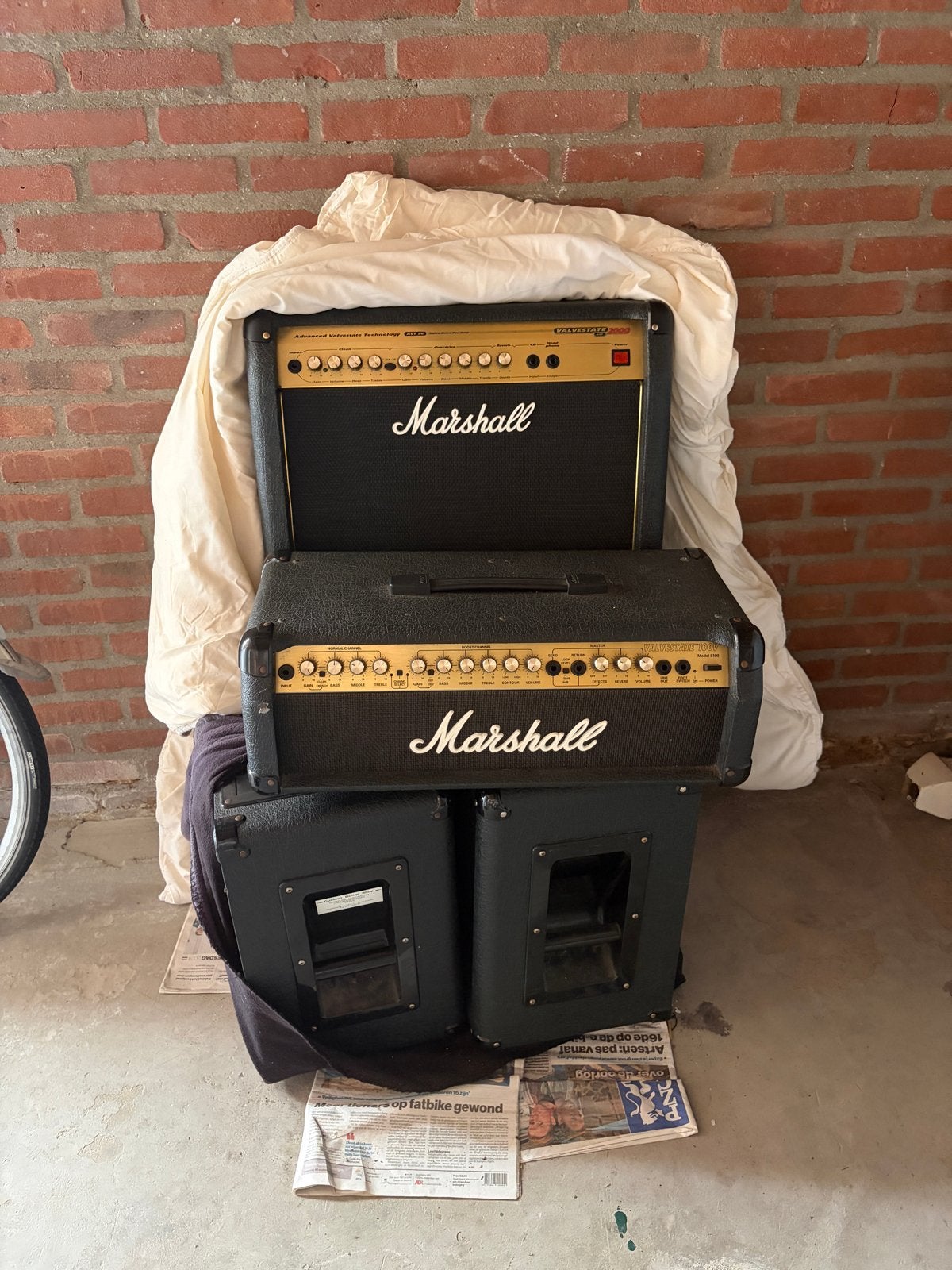 Marshall Valvestate 2000 AVT150H versterker met 2x 1912 cabs, Muziek en Instrumenten, Versterkers | Bas en Gitaar, Ophalen of Verzenden