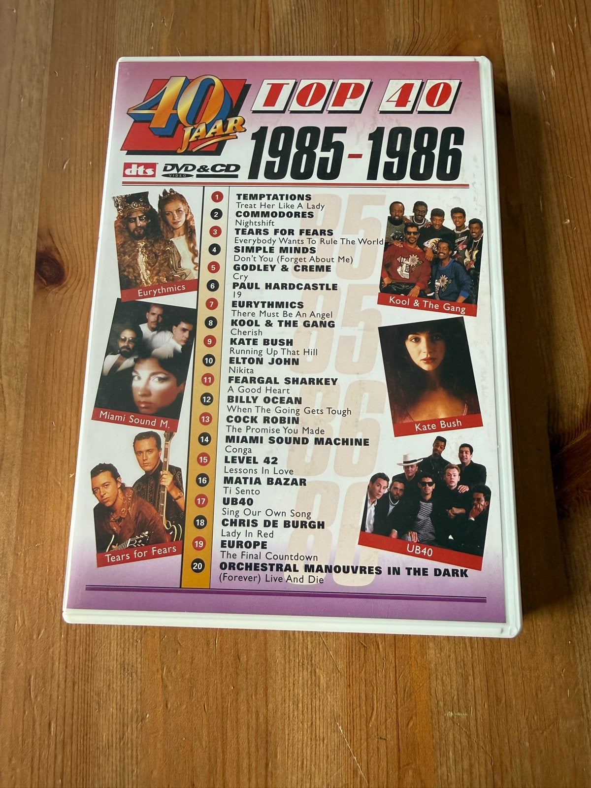 Top 40 Jaar 1985 -1986 DVD & CD - Diverse Artiesten, Verzenden, Zo goed als nieuw, Inclusief boekje