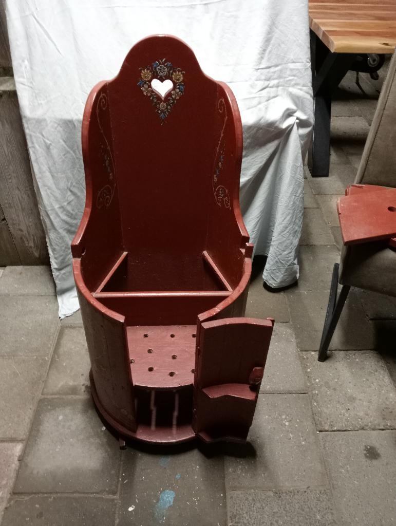vintage kinderstoel, Ophalen