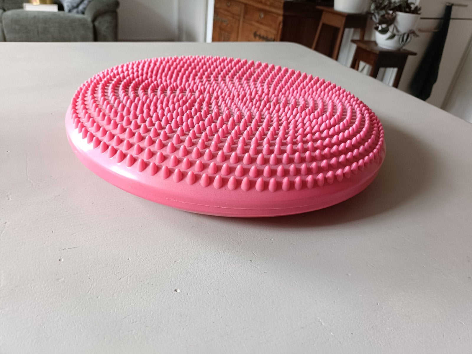 Massage balans kussen.
In licht gebruikte staat.
Maat 33 x 6, Ophalen of Verzenden, Gebruikt, Overige typen