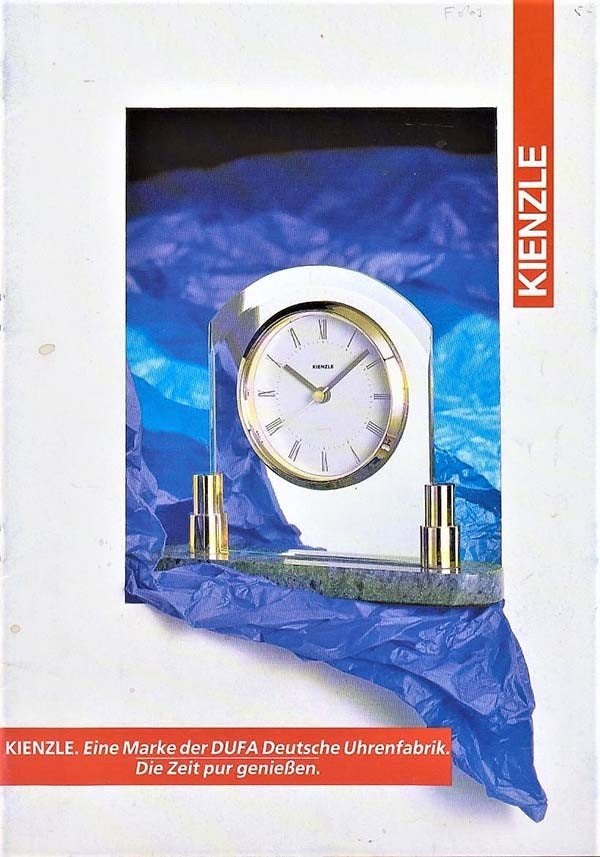 Vintage Kienzle / DUFA Horloges & Klokken Brochure (04/93), Ophalen of Verzenden, Gelezen, Overige onderwerpen