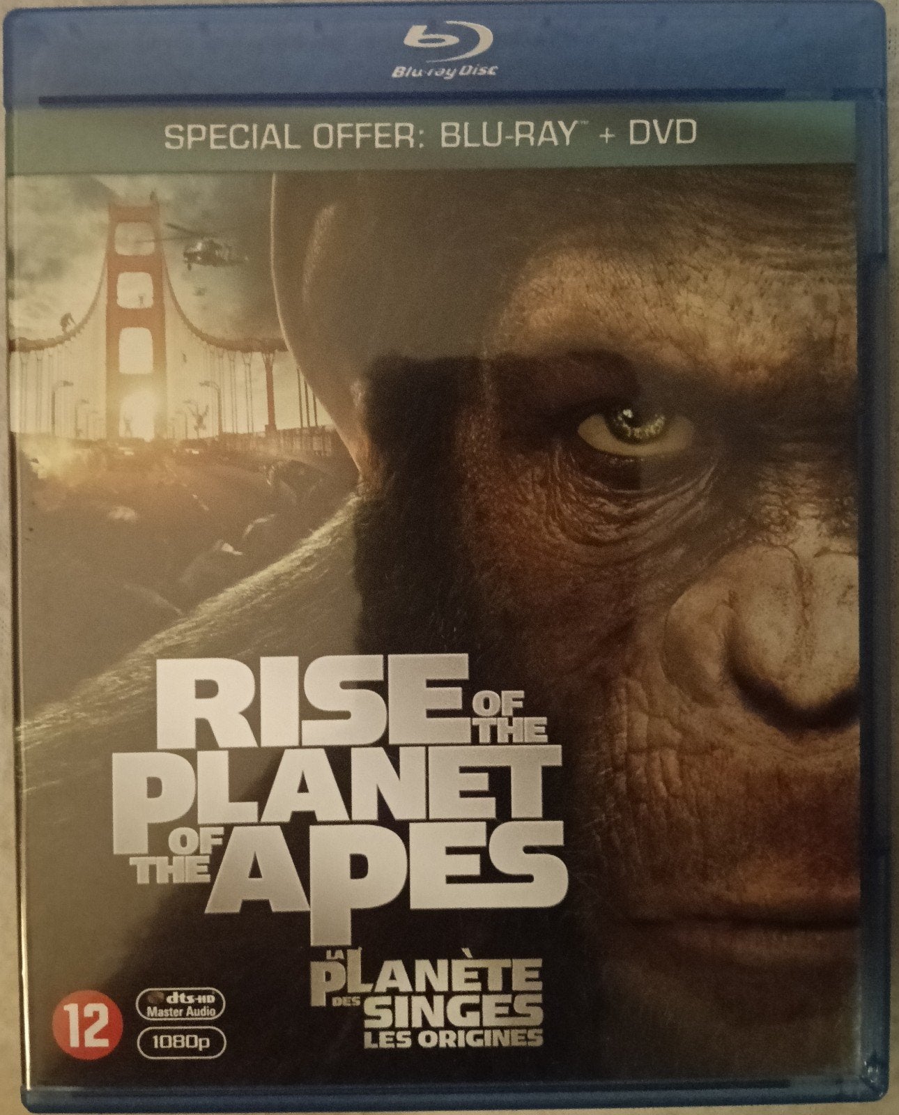 Rise Of The Planet Of The Apes bluray, Cd's en Dvd's, Blu-ray, Ophalen of Verzenden, Zo goed als nieuw
