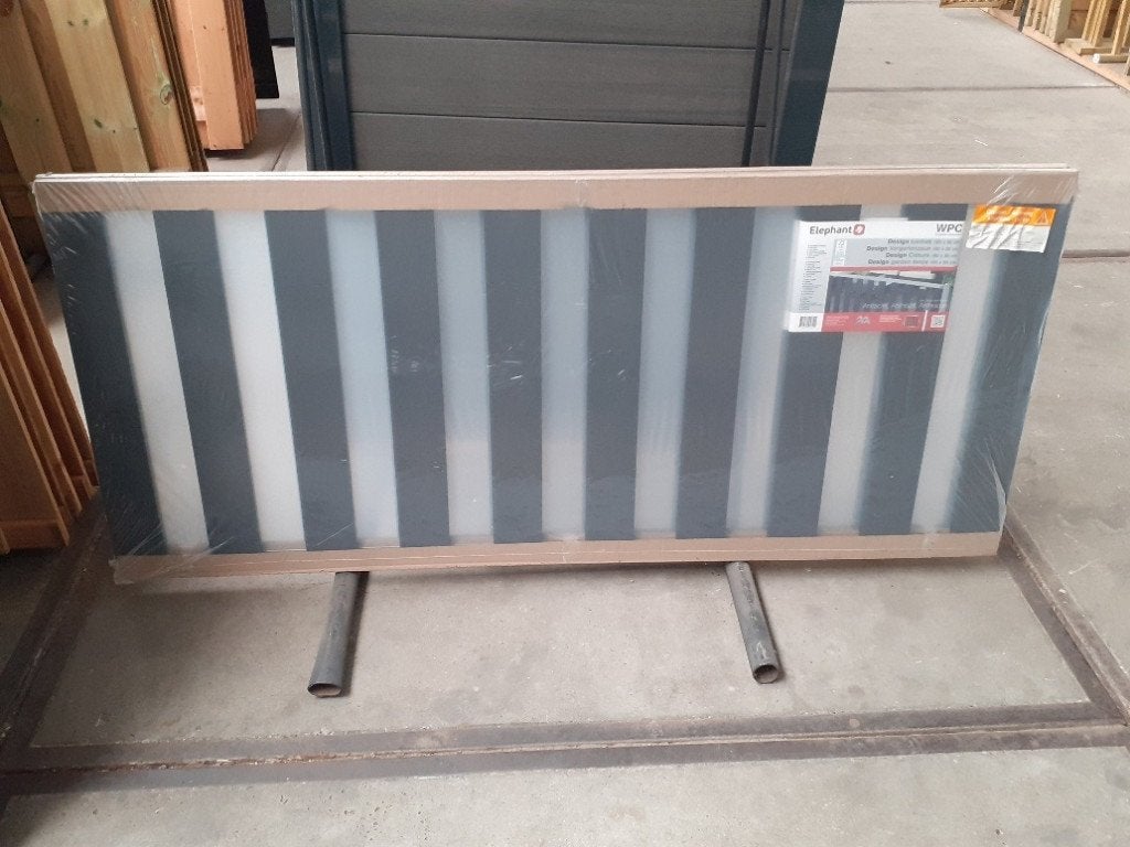 Elephant Design Tuinhek 180x80 cm Antra - Alu, Tuin en Terras, Tuinhekken en Hekwerk, Ophalen, Nieuw, Kunststof, Tuinhek