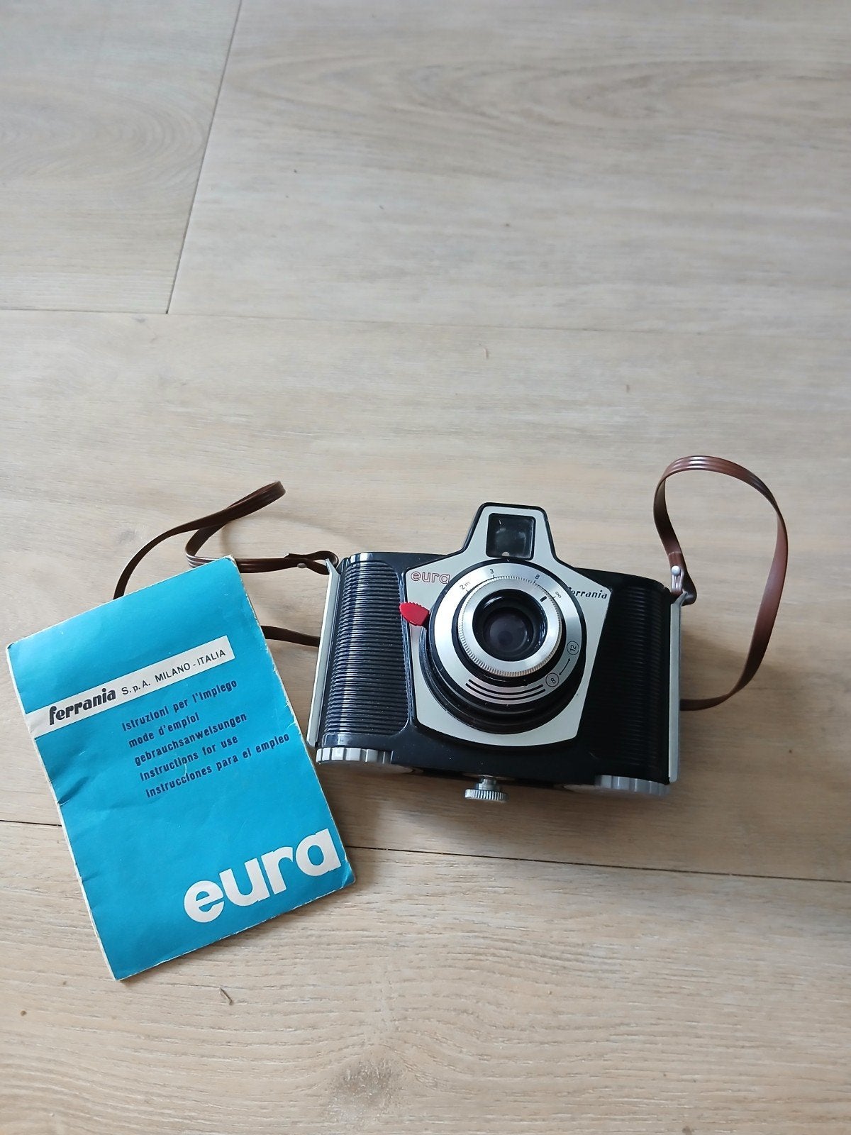 Ferrania EuraJaar foto camera Vintage uit 1959/1960, Ophalen of Verzenden, Compact, Overige Merken