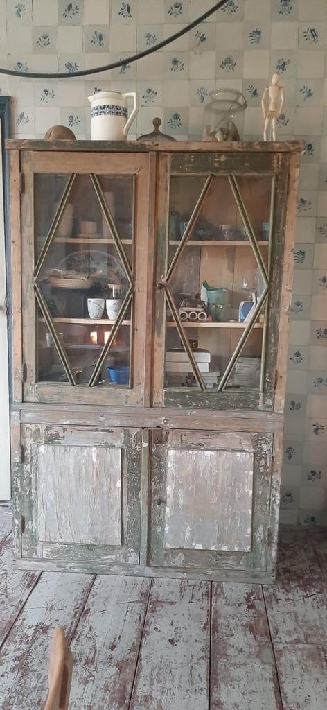 Antieke kast uit oude boerderij 1849, Antiek en Kunst, Antiek | Meubels | Kasten, Ophalen